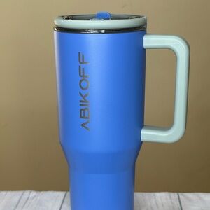 ABIKOFF Blue Travel 30oz Tumbler Water Bottle